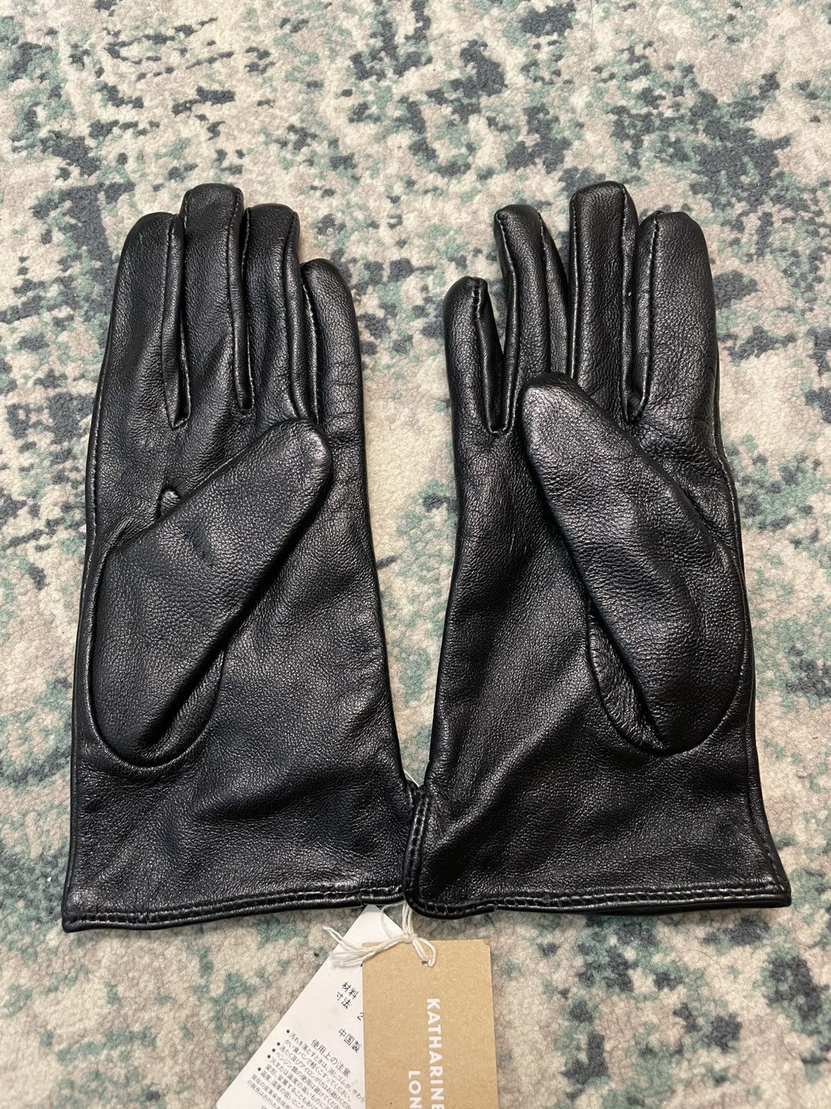Katharine Hamnett London Katharine Hamnett London Sheep Skin Leather Glove Size ONE SIZE - 4 Thumbnail