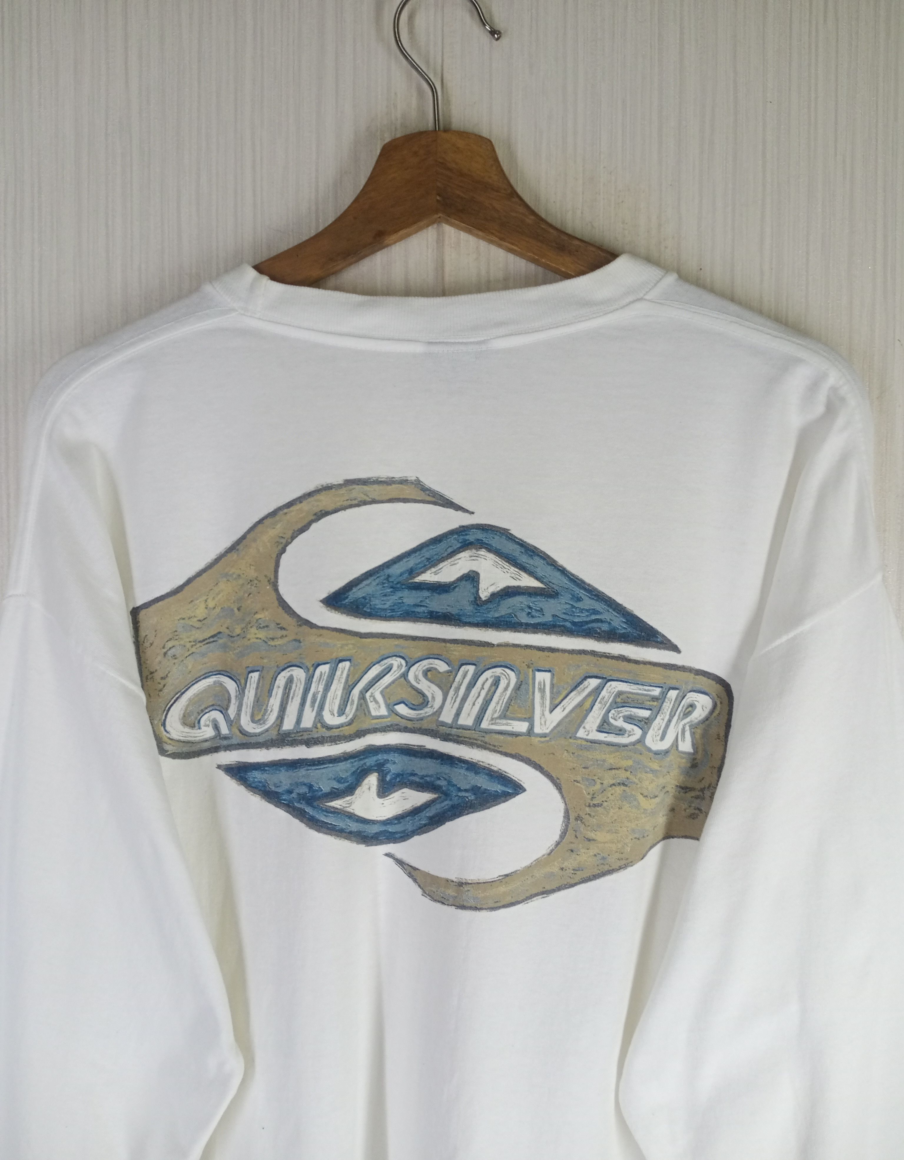 Quiksilver Rare Vintage 90s Quicksilver Big Logo Long Sleeve Tshirt Size US L / EU 52-54 / 3 - 2 Thumbnail