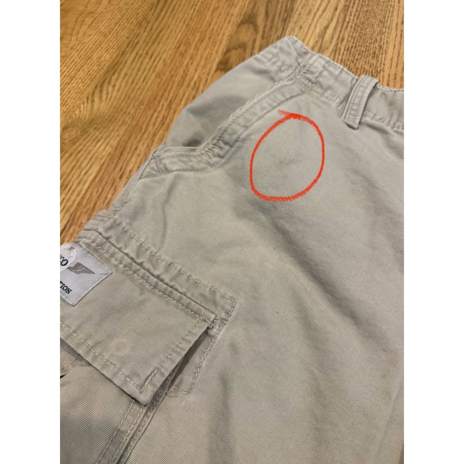 JNCO VINTAGE JNCO Cargo Shorts Men 34 Beige Tan Khaki 90s Grunge Hip Hop Skate Pockets Cargo Pocket Mens Size US 34 / EU 50 - 7 Thumbnail