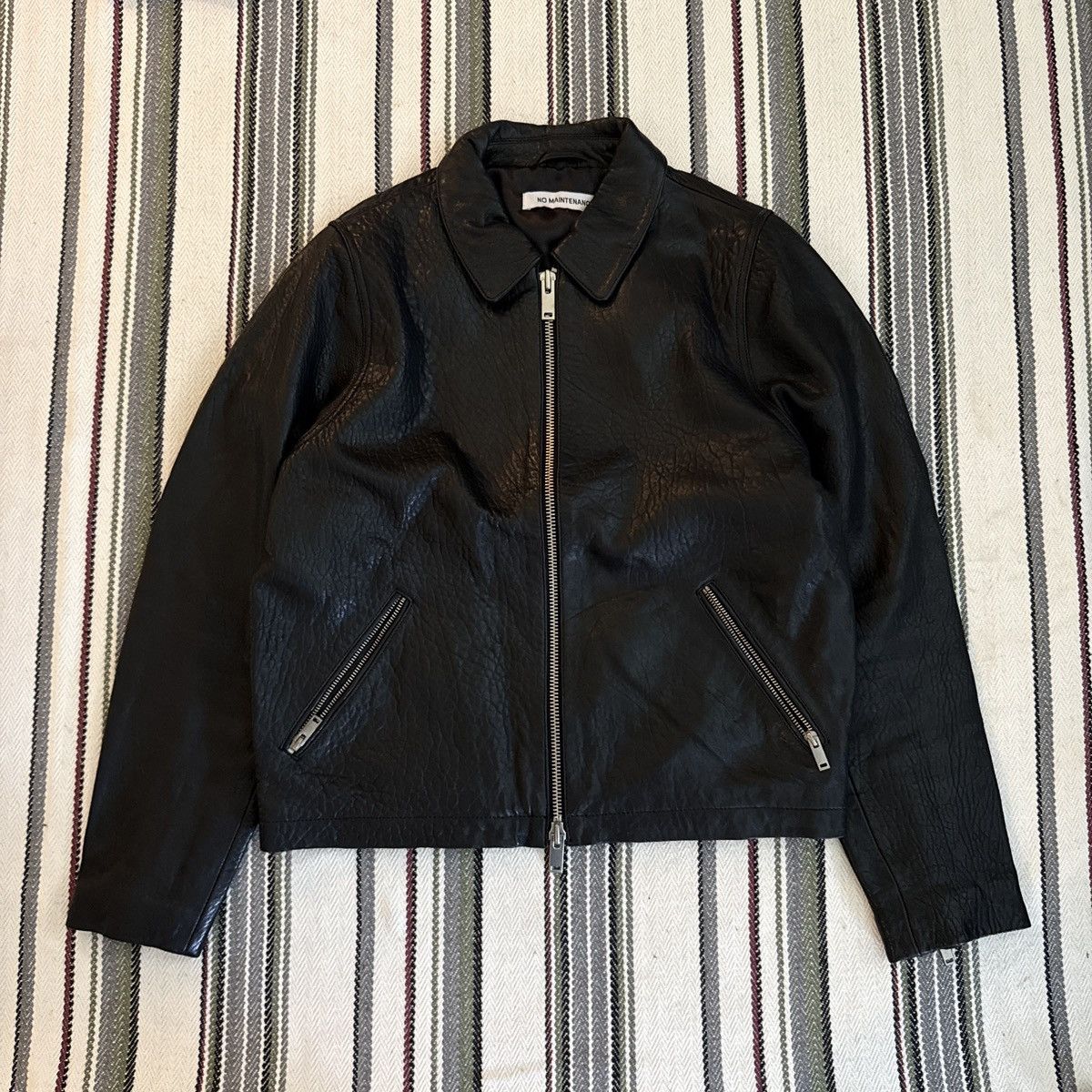 No Maintenance No Maintenance Black Lambskin Mechanic Jacket Size US S / EU 44-46 / 1 - 1 Thumbnail
