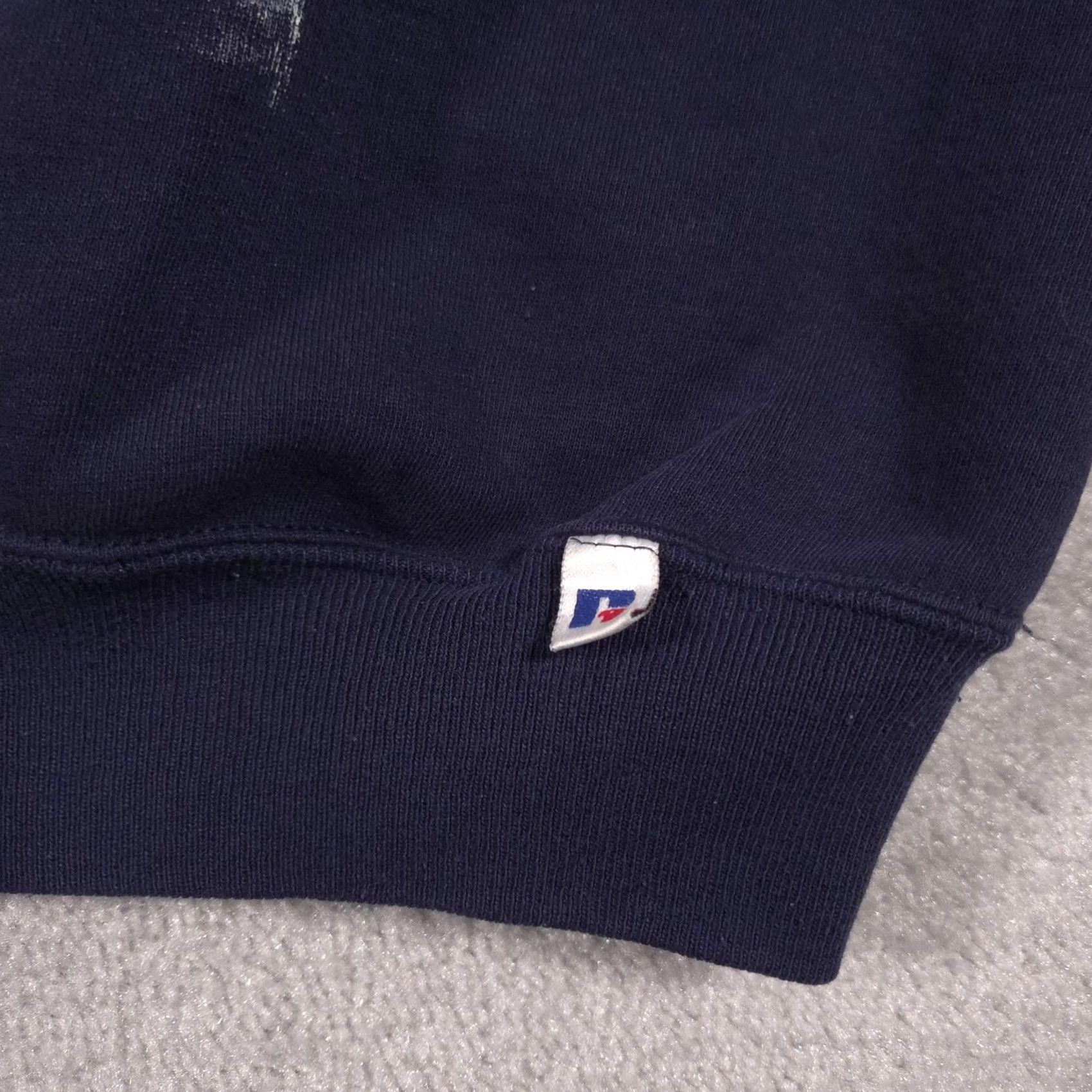 Russell Athletic VINTAGE Russell Athletic Sweatshirt Mens XL Navy Crewneck Paint Stains USA 90s Size US XL / EU 56 / 4 - 4 Thumbnail