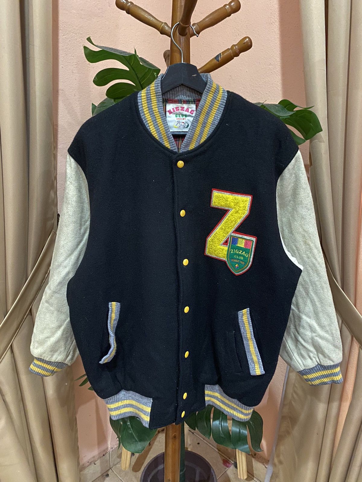 Zig Zag Varsity Jacket | Grailed