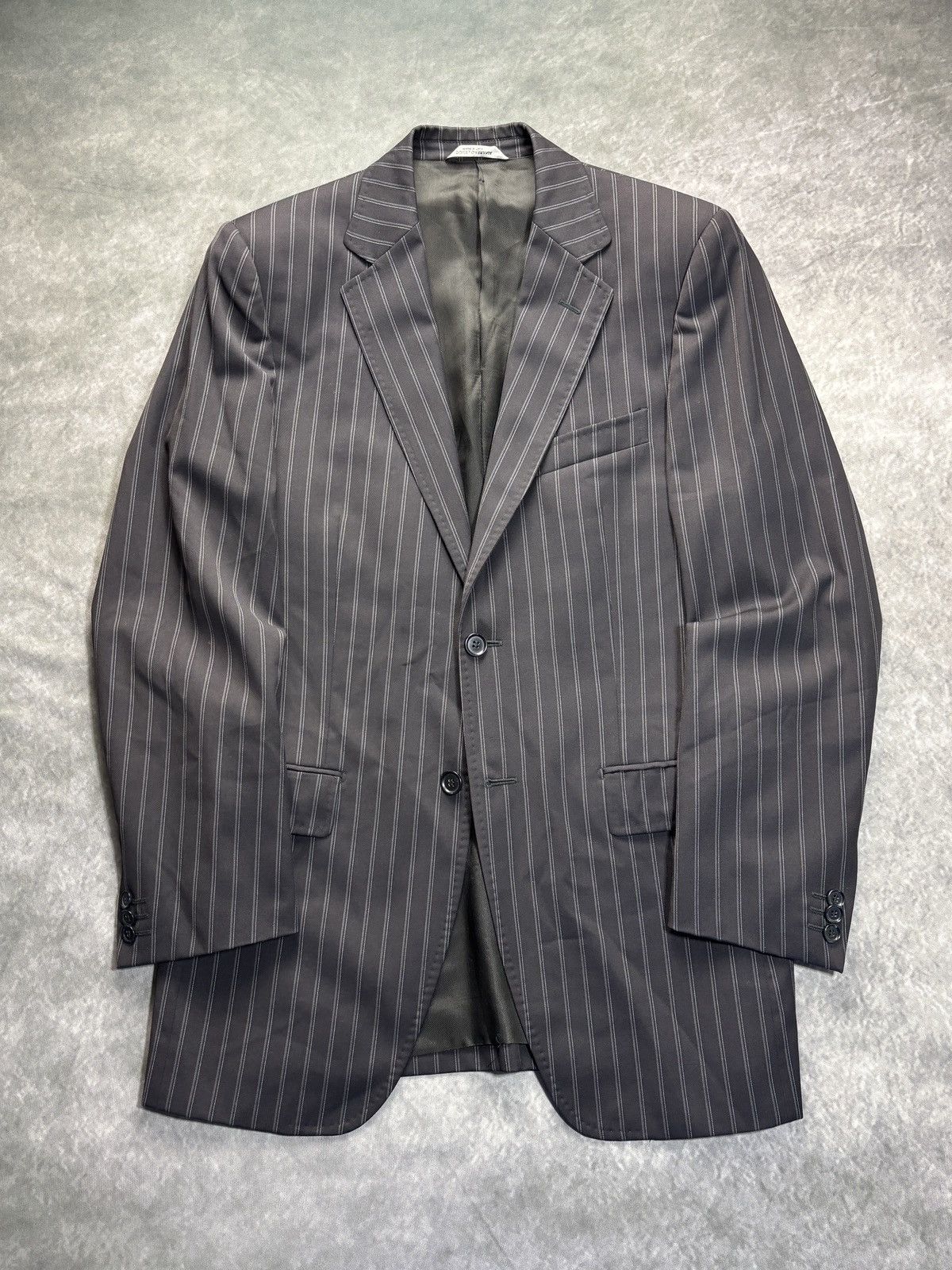Dolce & Gabbana Dolce & Gabbana Suit Jacket Striped Wool Blazer Size 38R - 2 Thumbnail