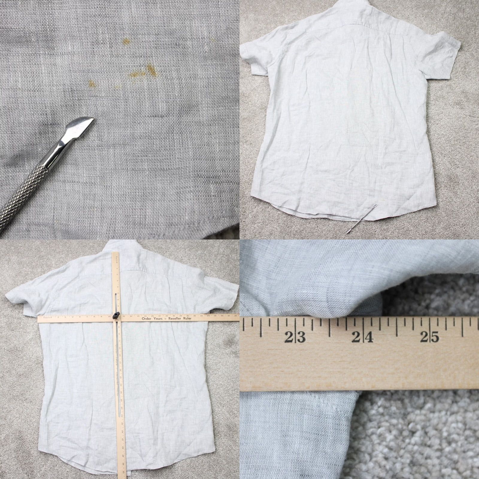 Rodd & Gunn Rodd & Gunn Shirt Mens XL Gray Linen 100% Italian Fabric S/S Button-Up Casual/Business Size US XL / EU 56 / 4 - 9 Thumbnail