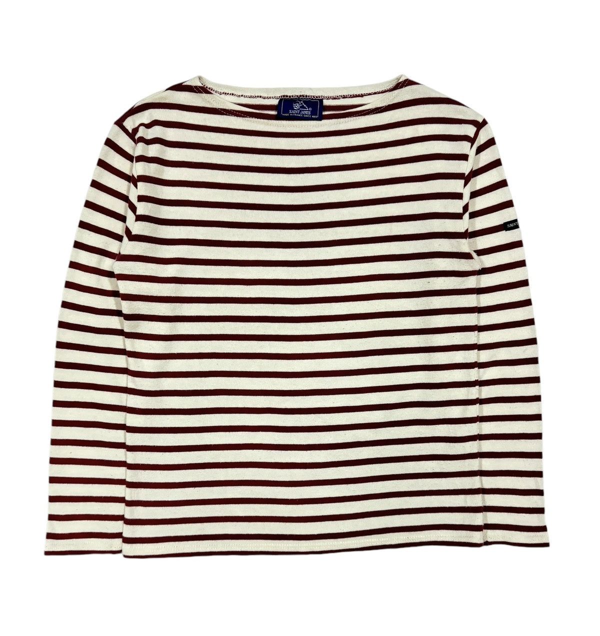 Vintage Vtg🔥Saint James Boat Neck Heavy Cotton Made In France Size US XXS / EU 40 - 1 Thumbnail
