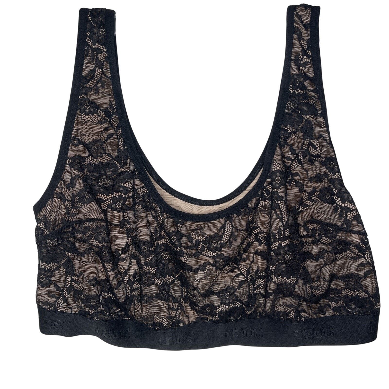 Asos ASOS Lined Bra/ Camisole Black Lace, Size 12- NWOT Size L / US 10 / IT 46 - 2 Thumbnail