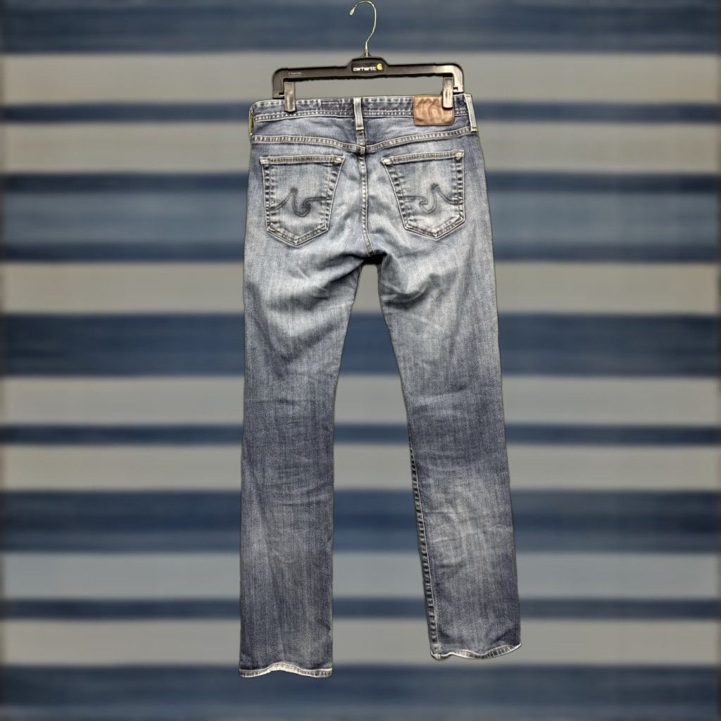 Vintage Adriano Goldschmied Jeans Mens 32x34 The Matchbox Slim Straight Leg Blue Gray Denim 5-Pocket Size US 32 / EU 48 - 1 Thumbnail