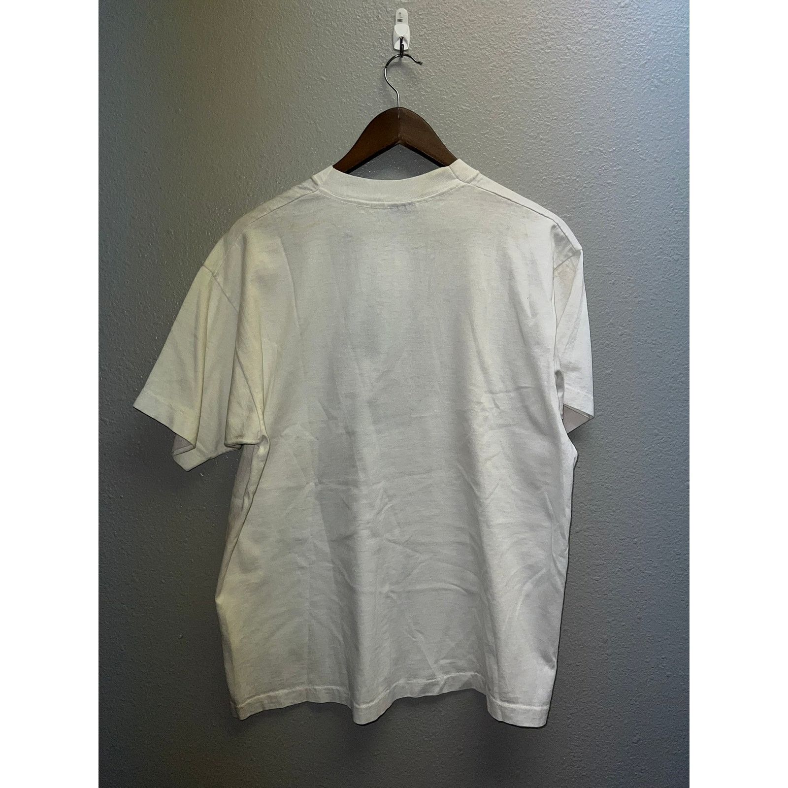 Fruit Of The Loom Vintage Cheerleading Shirt Rocket White USA Made Tee 90s XL Size US XL / EU 56 / 4 - 8 Thumbnail