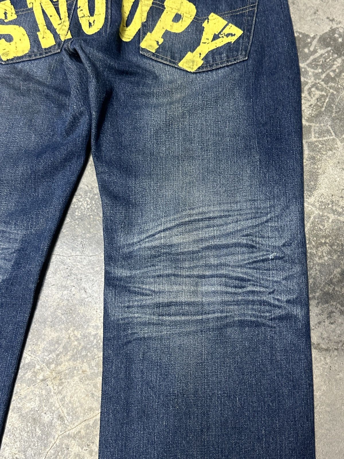 Cartoon Network × Peanuts Snoopy Peanuts Jean Leg Twisted Very Rare 🔥 Size US 30 / EU 46 - 17 Thumbnail