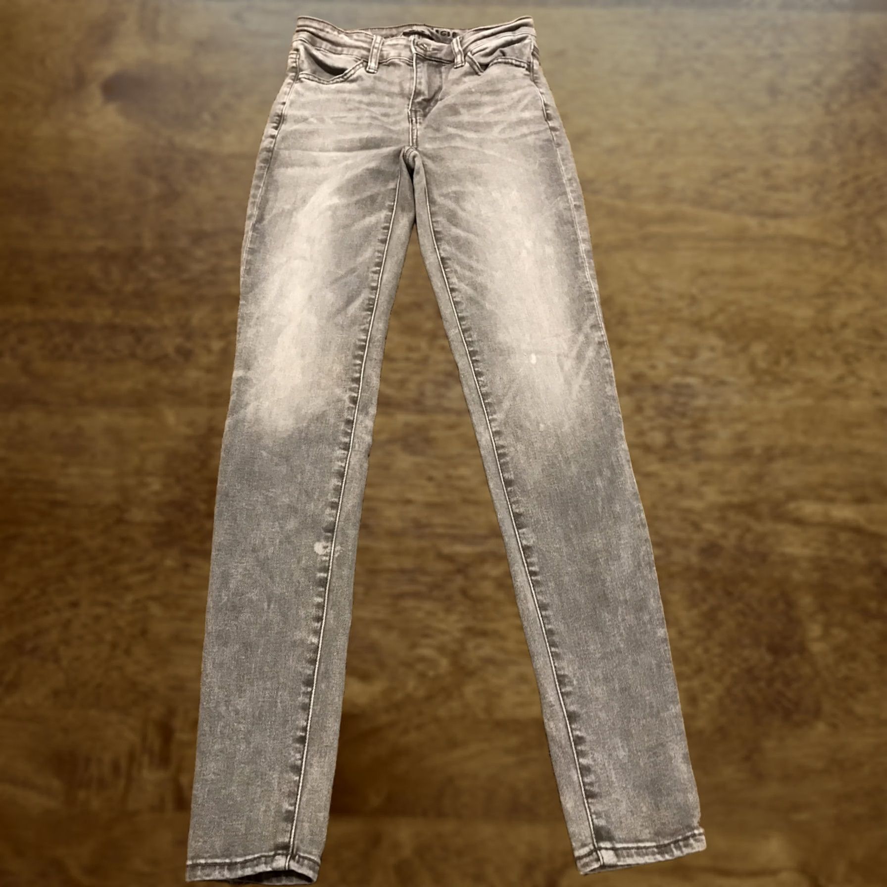 American Eagle Outfitters american eagle outfitters Next Level stretch Jegging Womens 0 Gray Denim Jeans Slim 29in Inseam B20 Size 25" / US 0 / IT 36 - 1 Thumbnail
