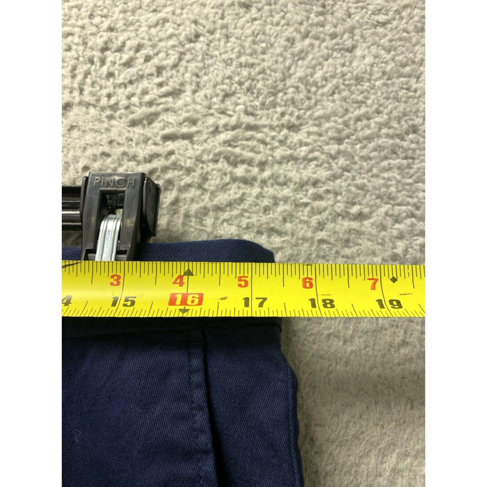 J.Crew VINTAGE J.Crew Slim Fit Dress Pants Men's 34x34 Chino Navy Blue Stretch Formal Trousers Size 34R - 3 Thumbnail