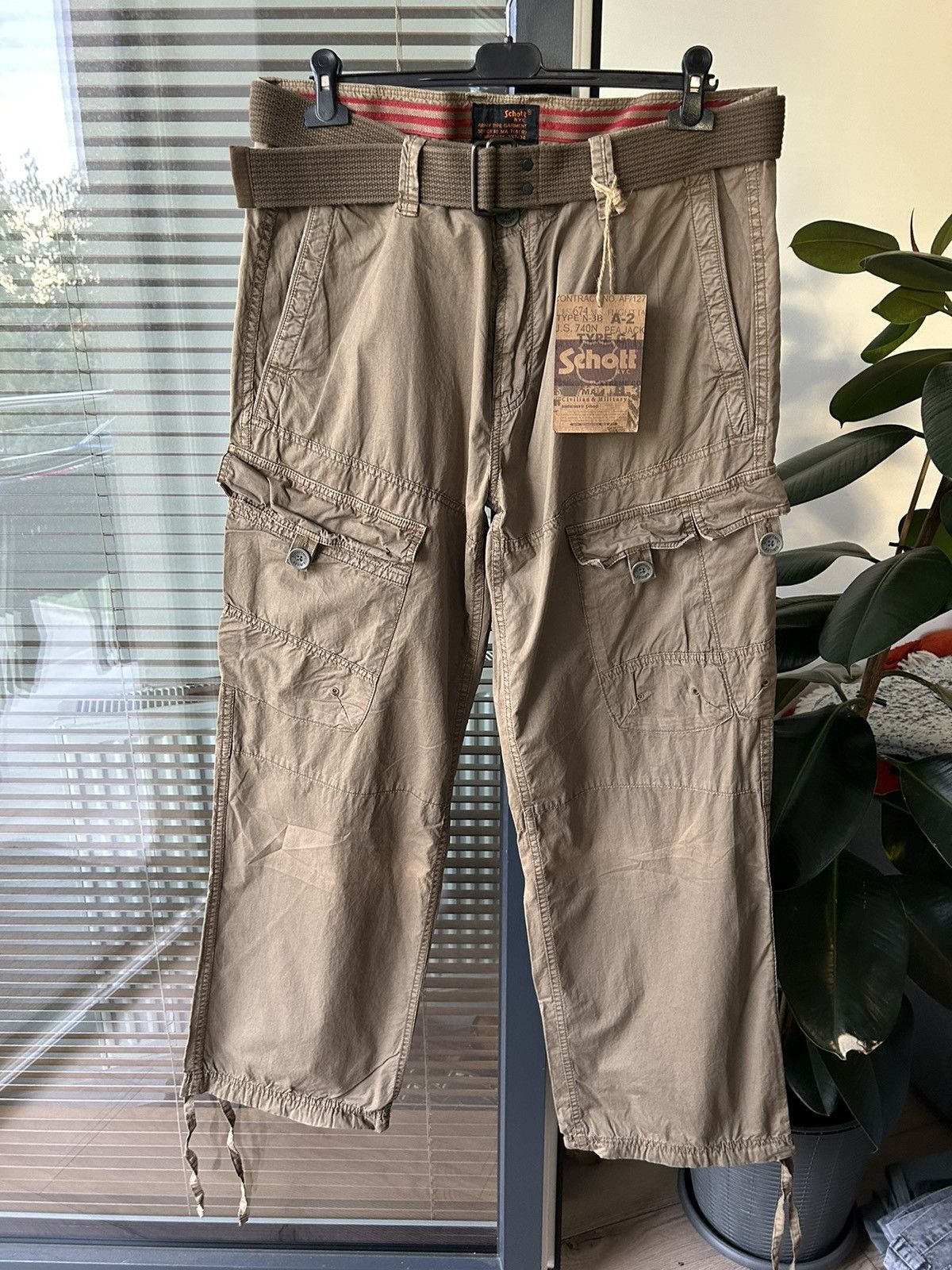 Band Of Outsiders × Schott × Thom Browne Scott Sternberg CARGO Ma-7 Pants Size US 36 / EU 52 - 2 Thumbnail