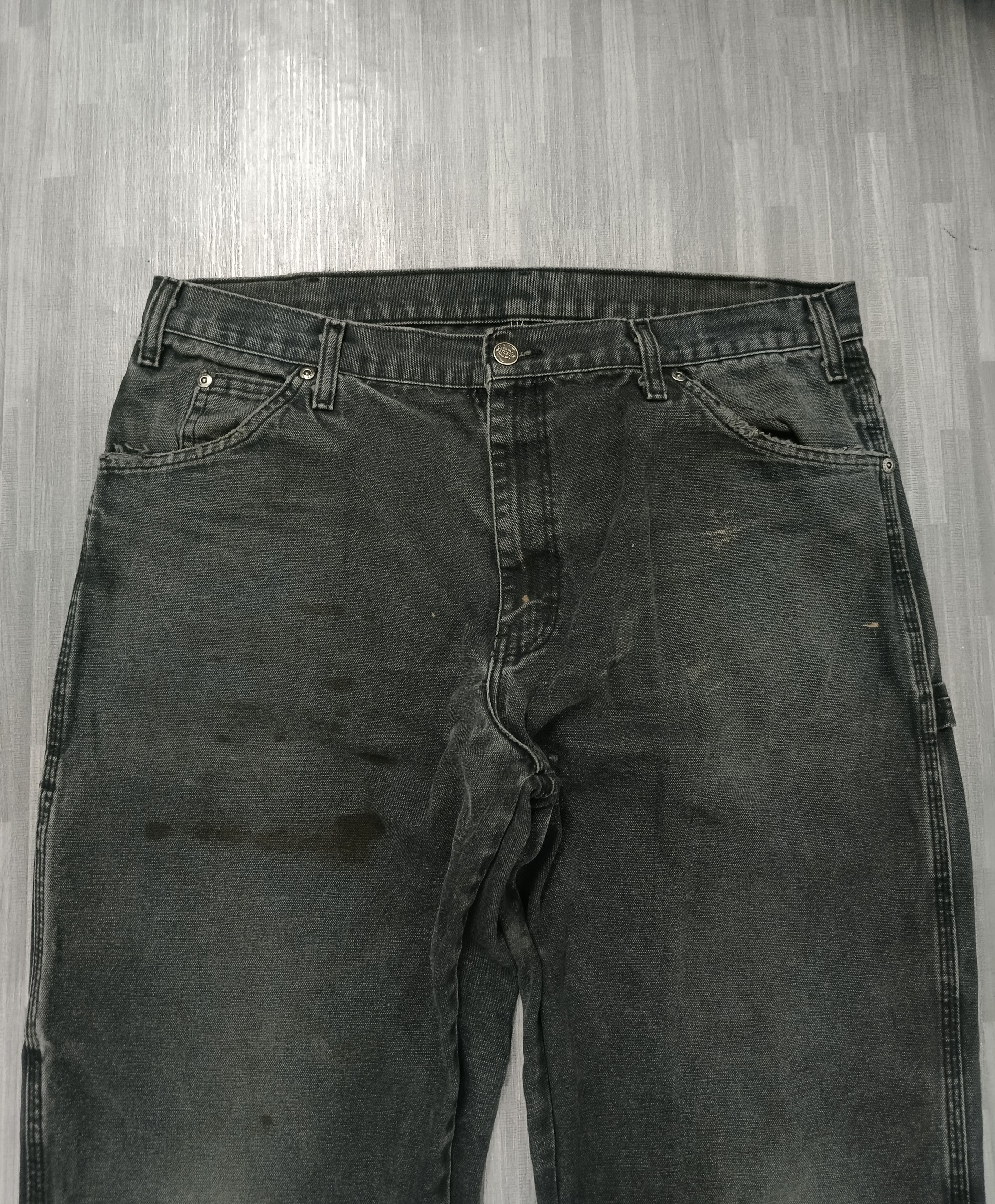Vintage SICK FADED DICKIES CARPENTWR DENIM PANTS Size US 35 - 4 Thumbnail