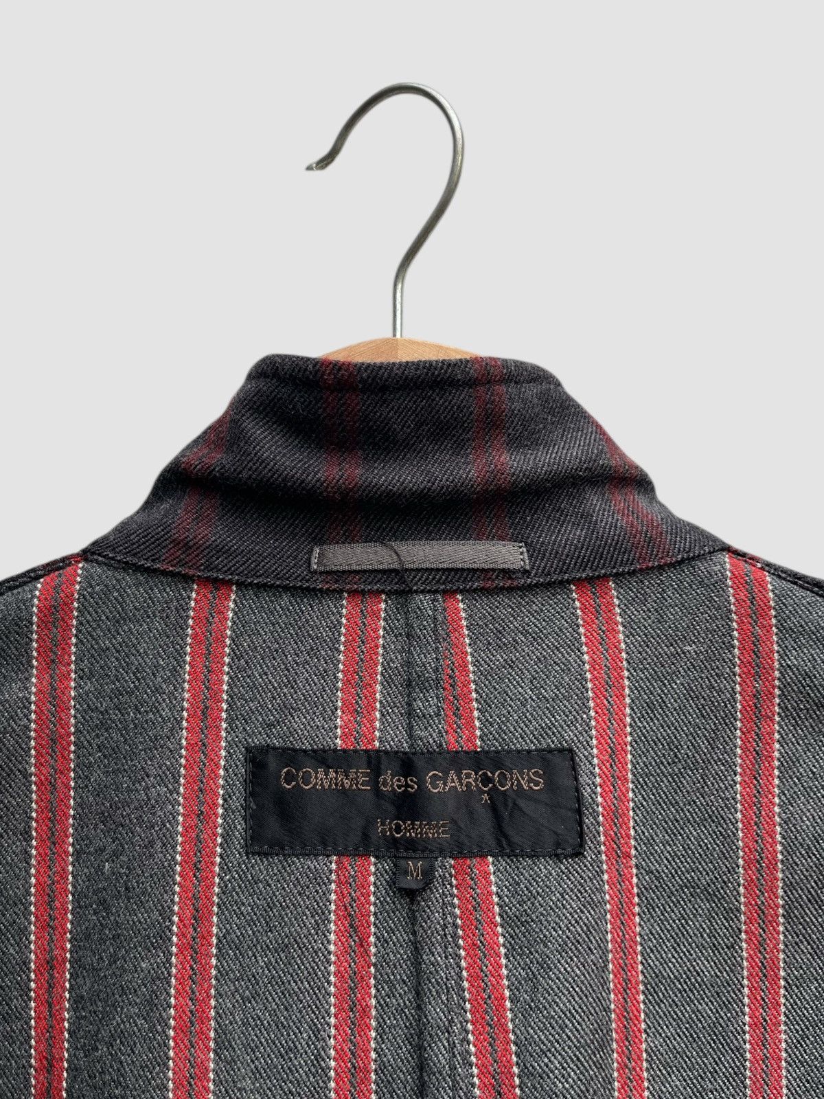 Comme des Garcons Homme Archive AW01 CdG Homme Deconstructed Patchwork Stripe Jacket Size US M / EU 48-50 / 2 - 8 Thumbnail