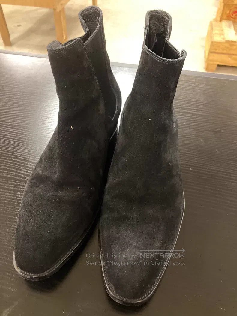 Saint Laurent Paris Saint Laurent Paris Black Chelsea Boots Size US 11 / EU 44 - 1 Thumbnail