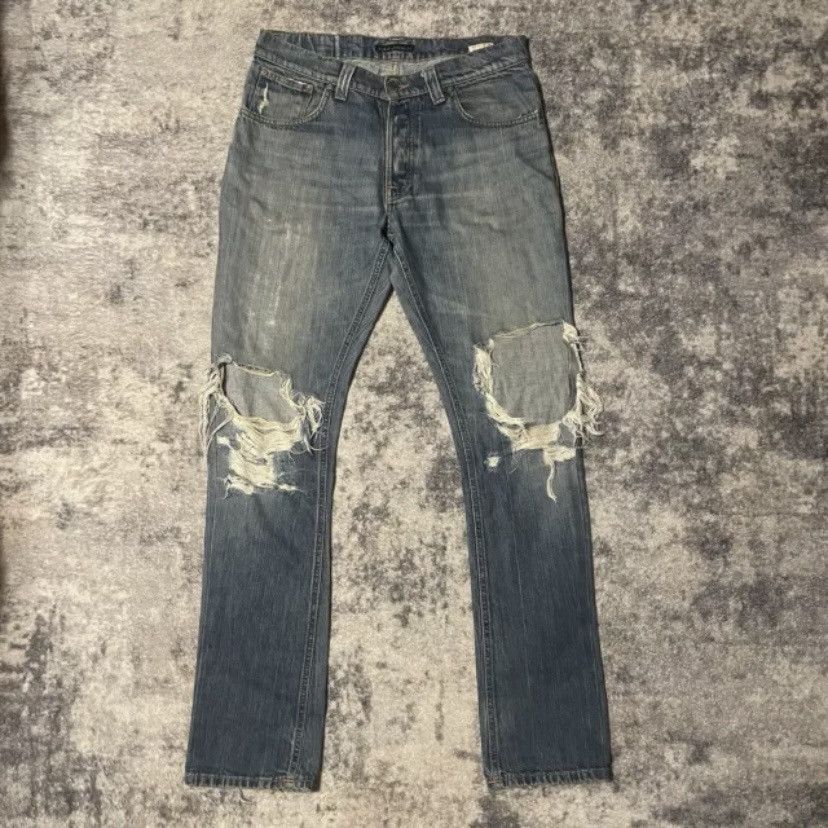Nudie Jeans Nudie Jeans Ripped Distressed W32 L34 Regular ALF Vintage Size US 32 / EU 48 - 1 Thumbnail