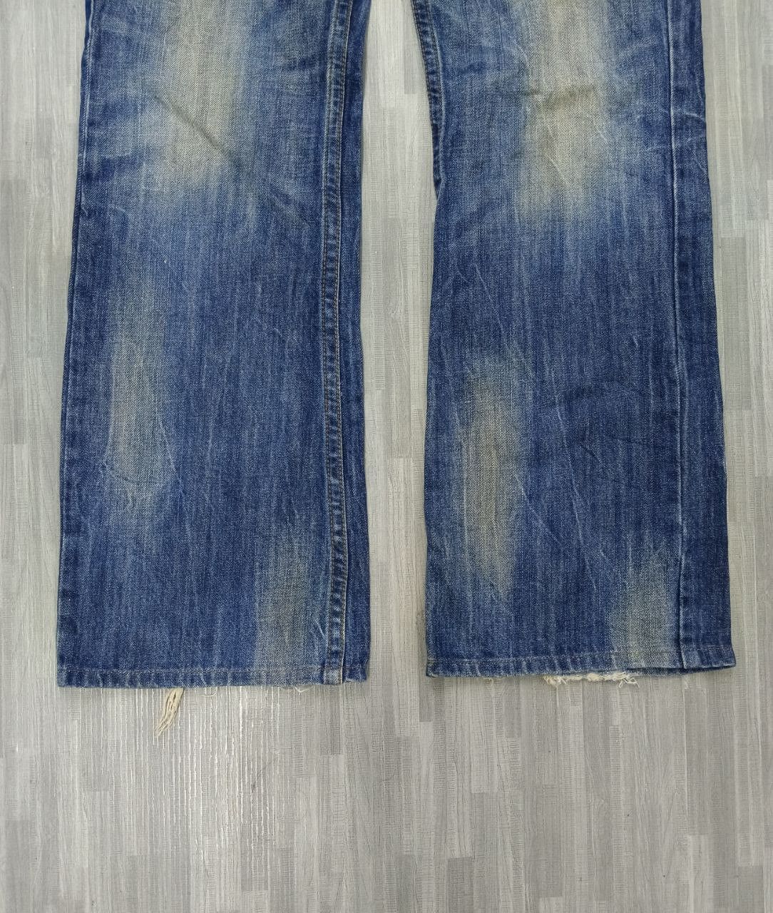 Japanese Brand FLARE SICK STUDIO RP DENIM PANTS Size US 32 / EU 48 - 6 Thumbnail