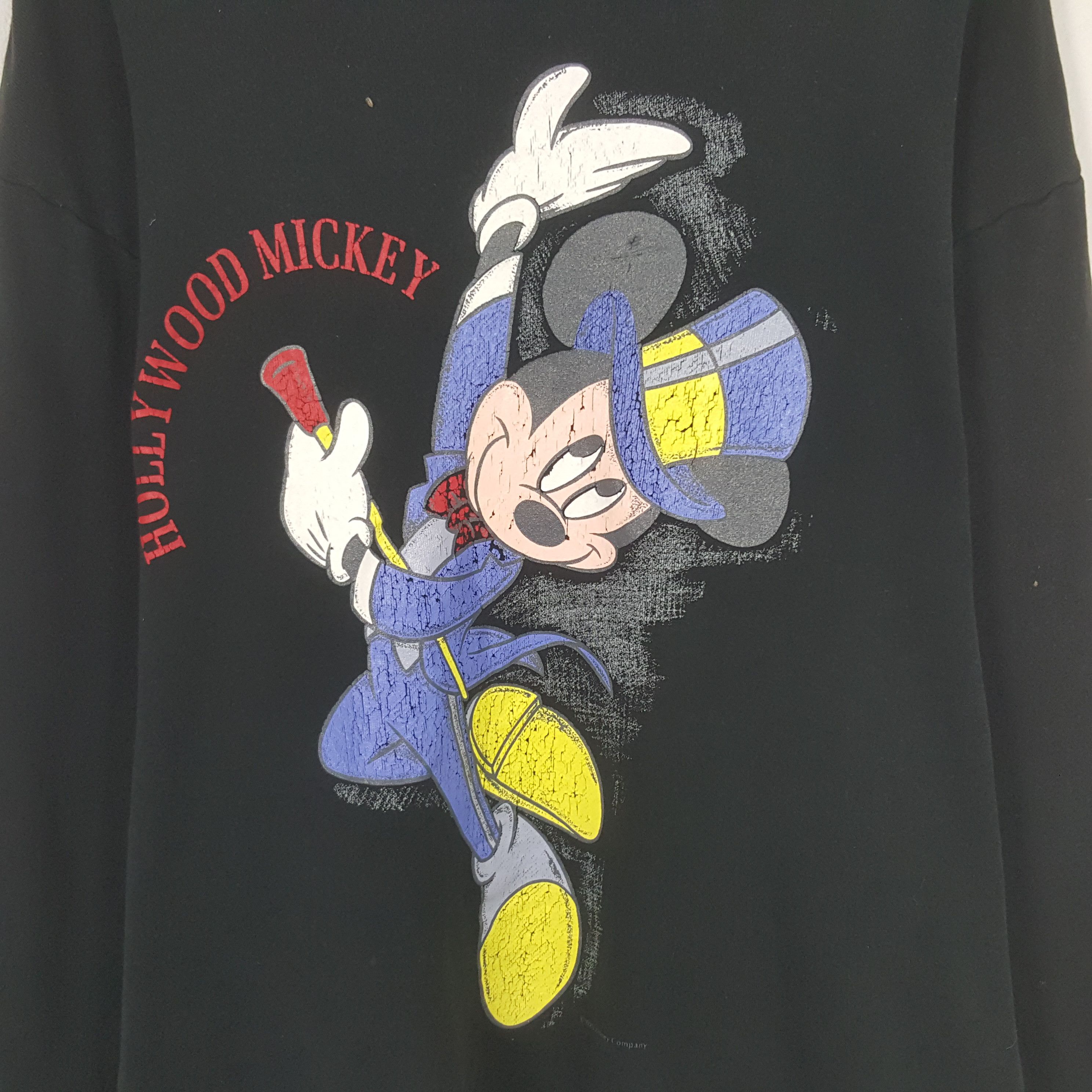 Disney × Mickey Mouse × Vintage Vintage Hollywood Mickey Sweatshirt Size US M / EU 48-50 / 2 - 2 Thumbnail