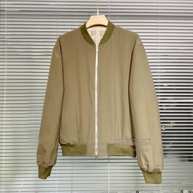 Hermes Hermes Bubble grid pattern, nylon blend, ribbed collar, re Size US L / EU 52-54 / 3 - 3 Thumbnail