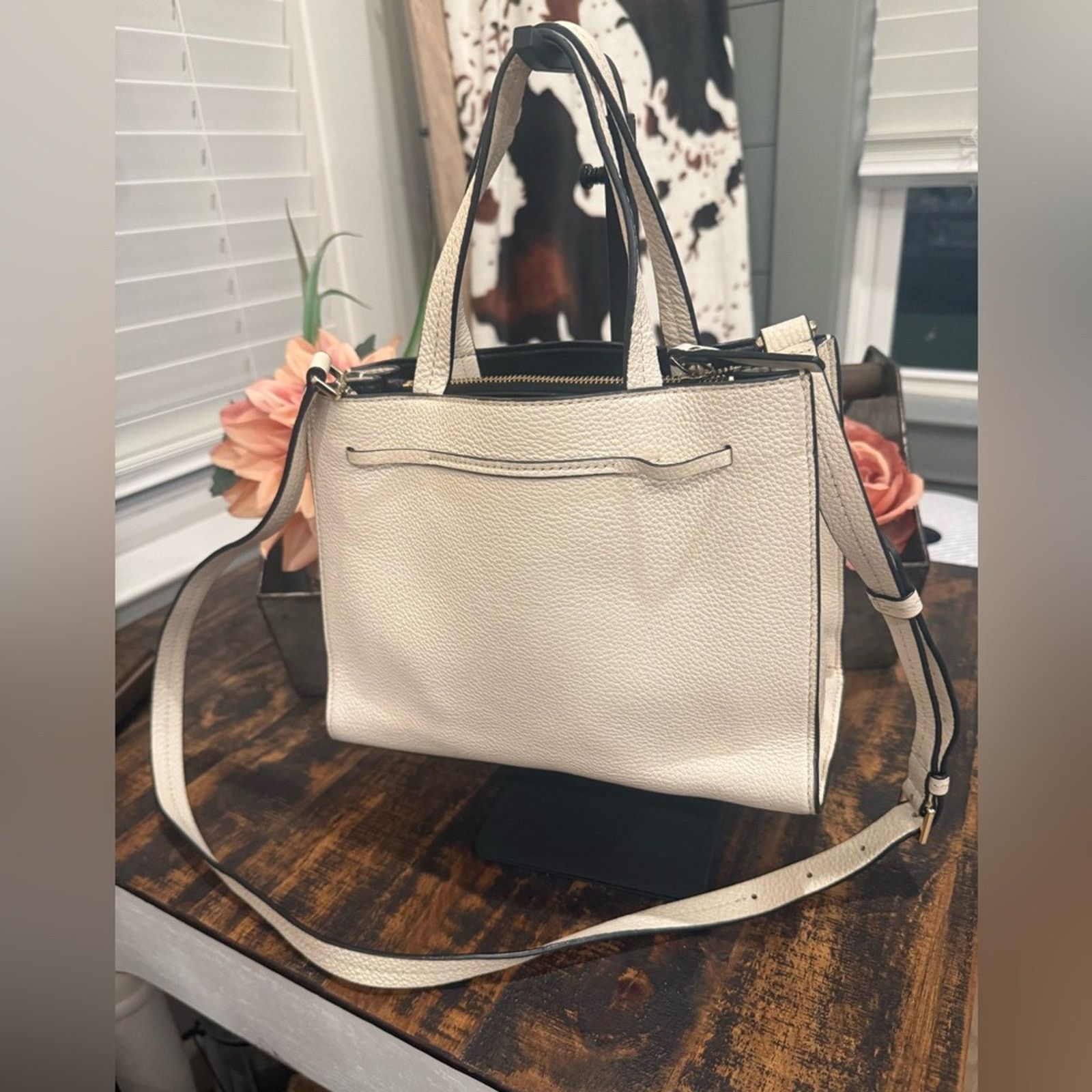 Kate Spade Kate Spade Cream Satchel with Tassels Size ONE SIZE - 5 Thumbnail