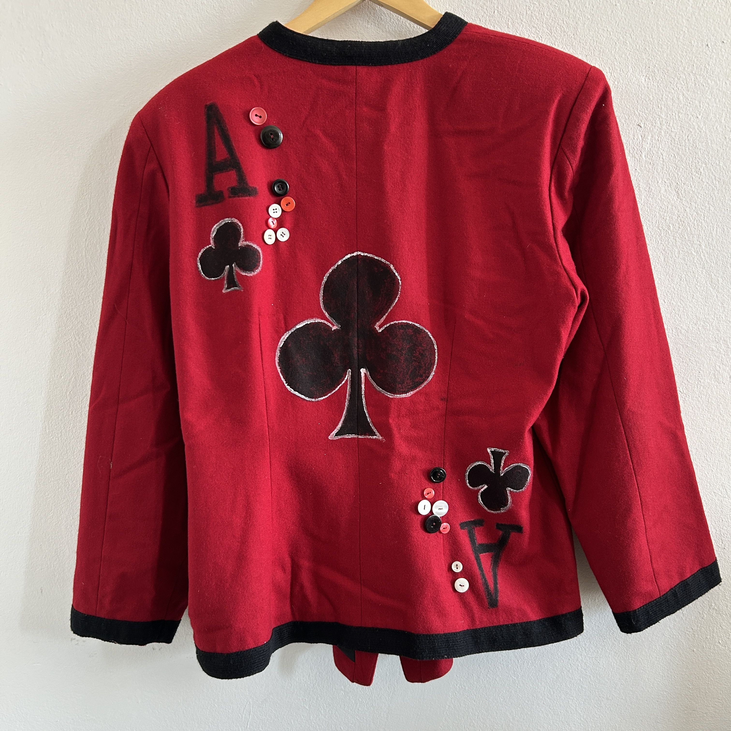 Custommade OOAK Hand Painted Playing Cards Blazer Size L / US 10 / IT 46 - 10 Thumbnail