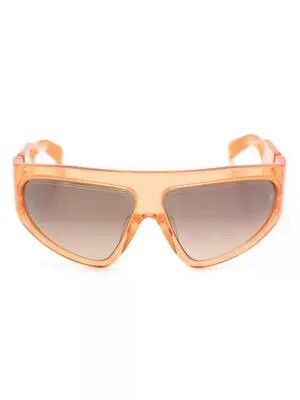Balmain o1s1wg111225 Size:OS/Shield-FrameTinted Sunglasses in Orange Size ONE SIZE - 2 Thumbnail