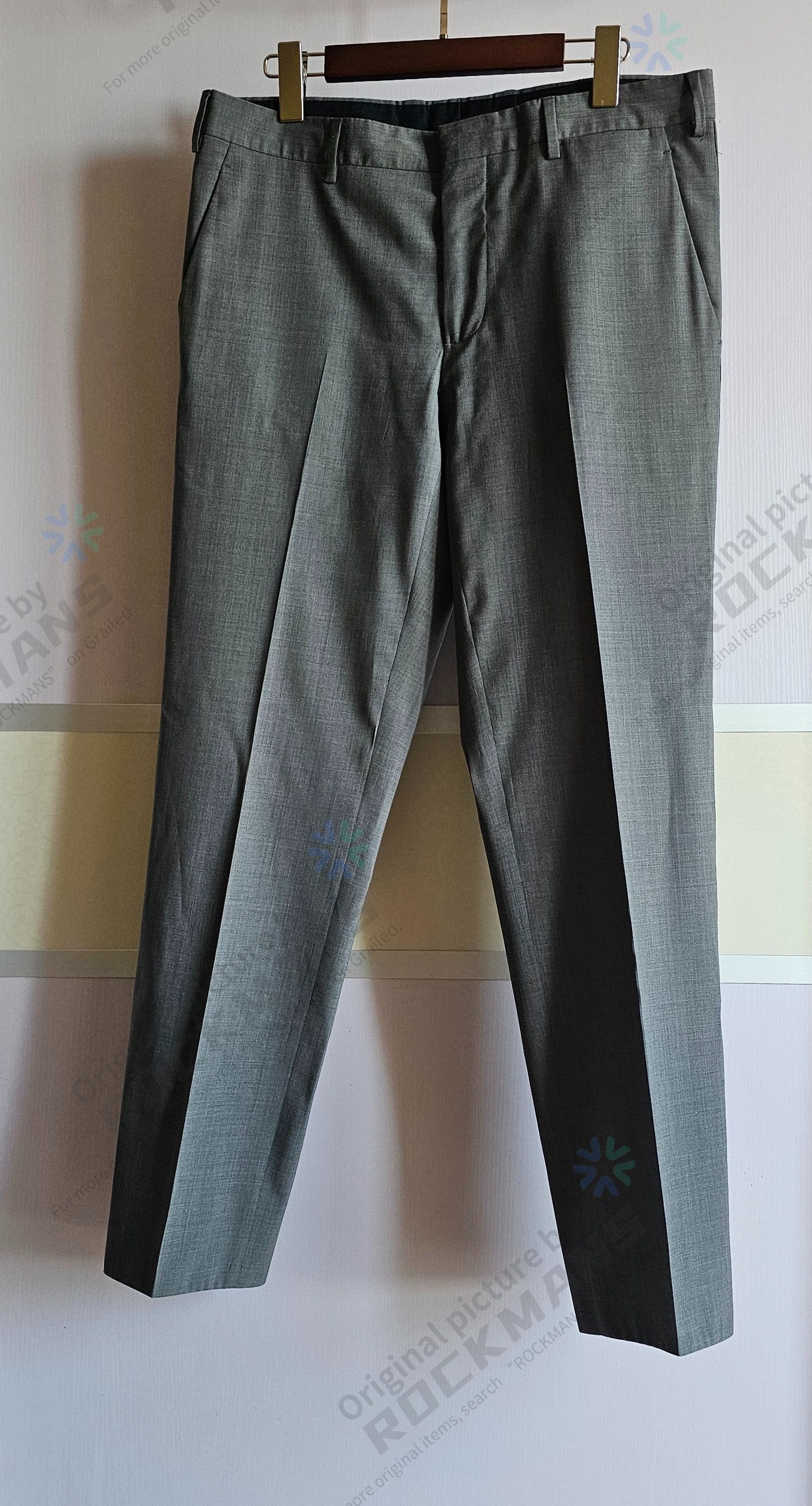 Prada Prada Mens Suit Gray Wool Jacket+Pant Size 50 like 48 Size 50R - 5 Thumbnail
