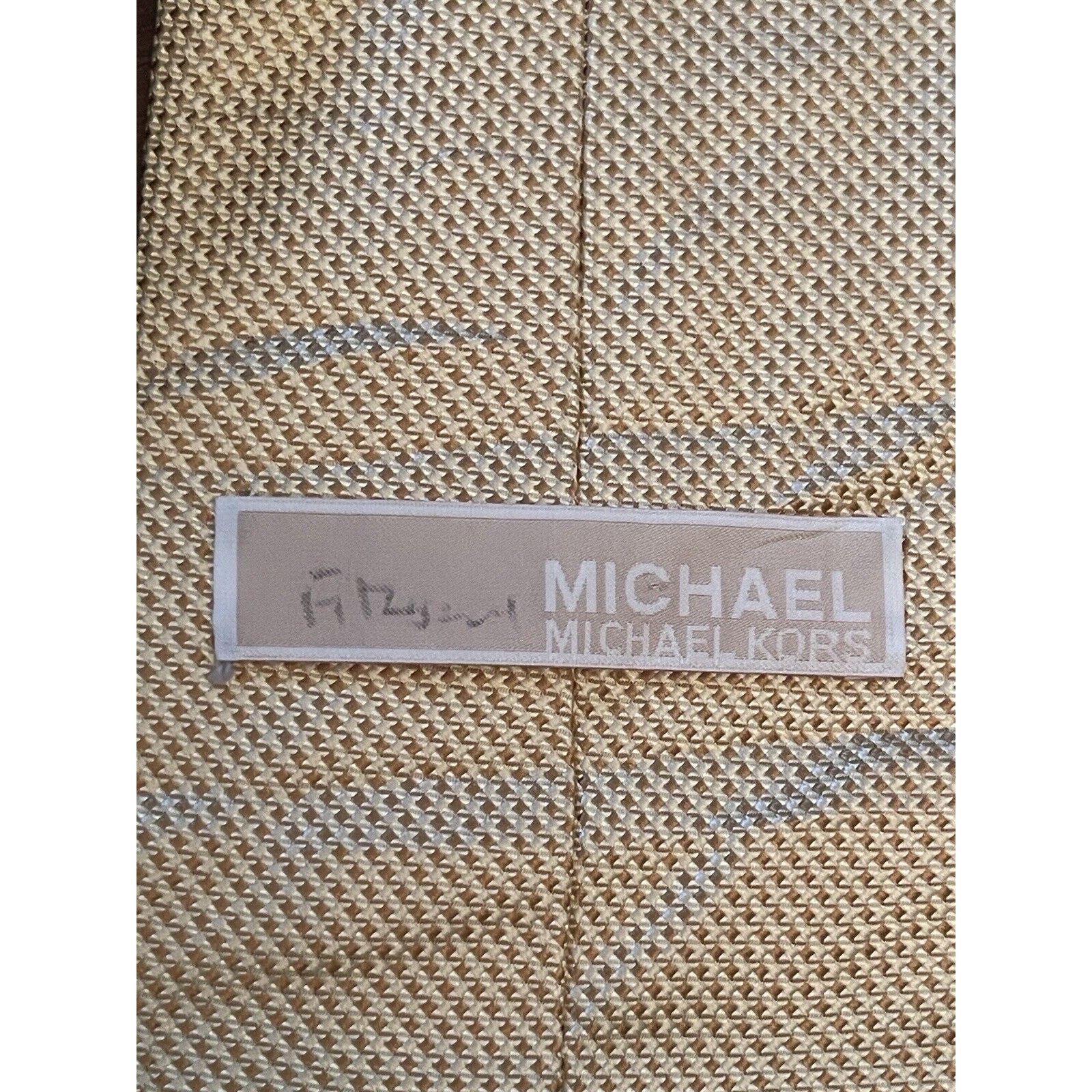 Michael Kors Michael Michael Kors Gold 100% Silk Made In China Size ONE SIZE - 9 Thumbnail