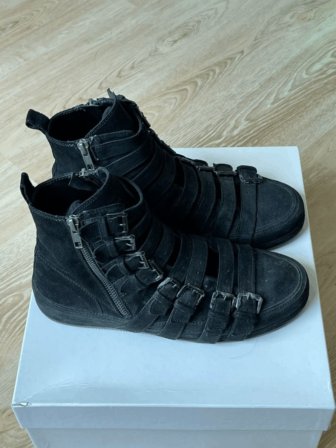 Ann Demeulemeester Ann Demeulemeester Multi Buckle Hi-top Sneaker Size US 8 / EU 41 - 5 Thumbnail