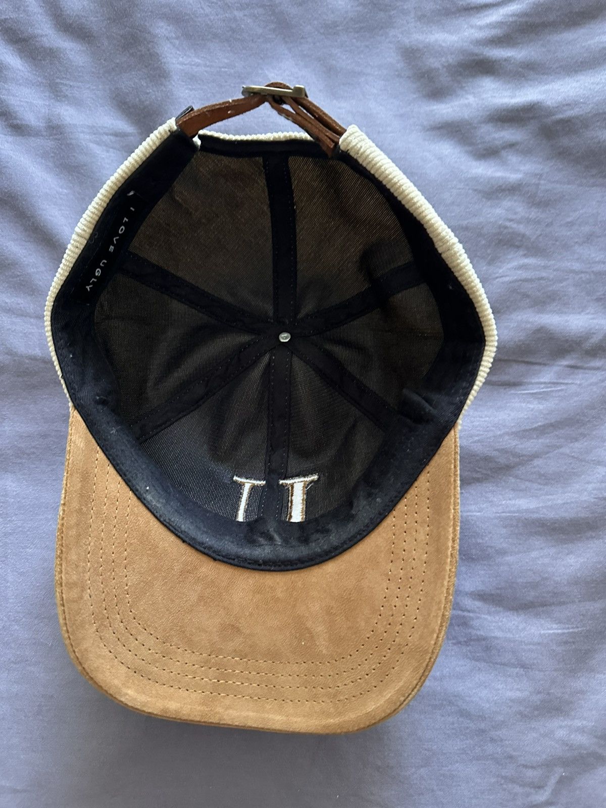 I Love Ugly U Porter Cap Tan Suede Size ONE SIZE - 8 Thumbnail