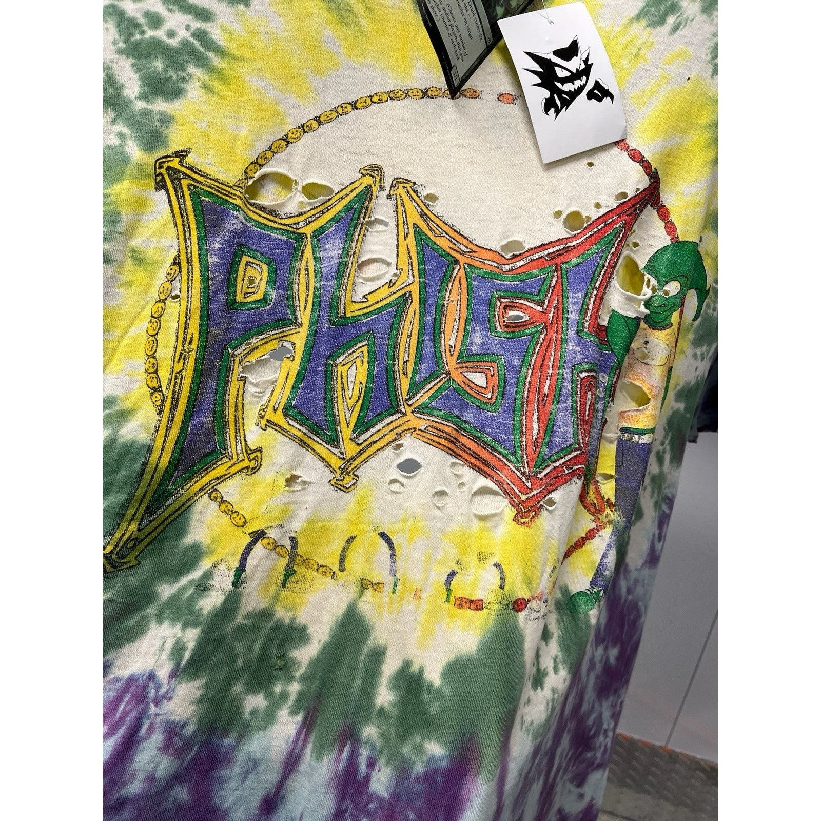Vintage Vintage Thrashed Phish 1999 Tour Shirt Tie Dye Size US XL / EU 56 / 4 - 3 Thumbnail