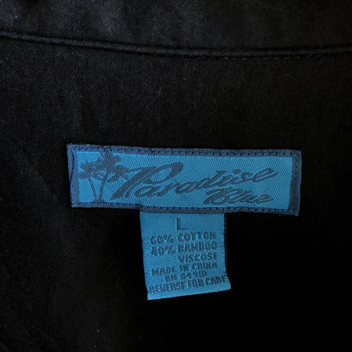 Japanese Brand PARADISE BLUE camp colar shirt Size US L / EU 52-54 / 3 - 10 Thumbnail