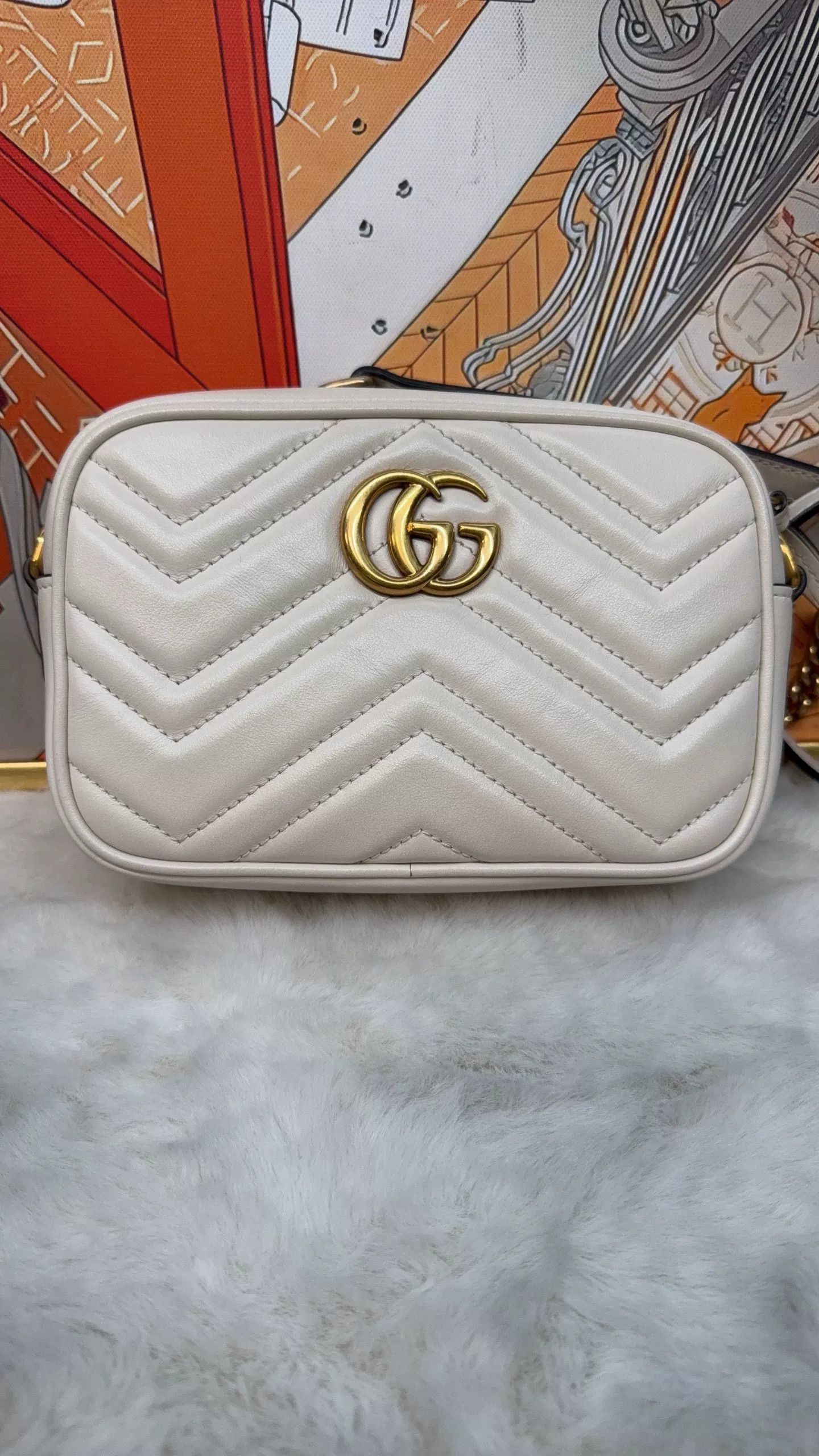 Gucci Gucci White Leather Small Bag Size ONE SIZE - 1 Thumbnail