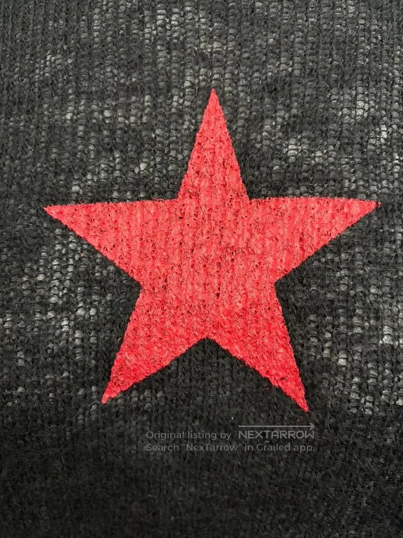 Junya Watanabe Junya Watanabe 1998 Red Star Sweater. Size S / US 4 / IT 40 - 4 Thumbnail