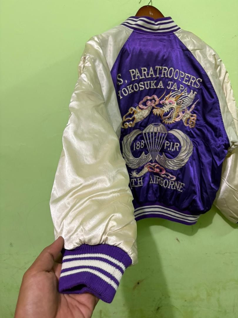 Japanese Brand Japanese Sukajan Jacket 11th Airborne Embroidery Dragon Size US L / EU 52-54 / 3 - 7 Thumbnail