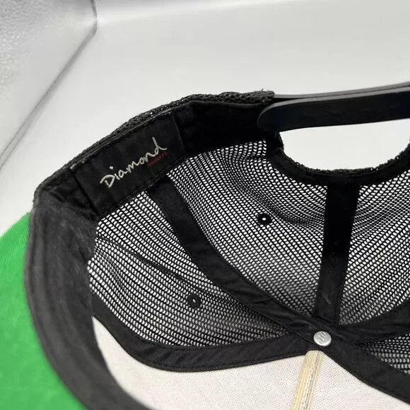 Diamond Supply Co. Diamond Supply Co Trucker Hat Men Black Green Snap Back Cap Size ONE SIZE - 6 Thumbnail