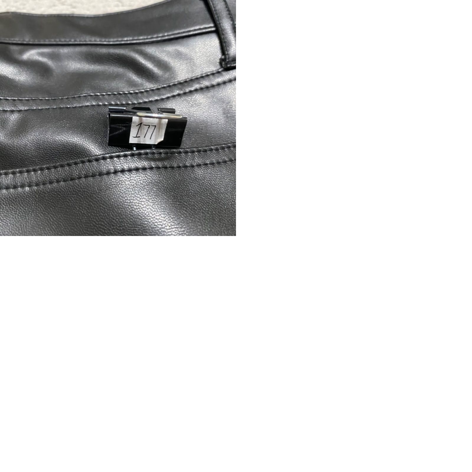 Abercrombie & Fitch Abercrombie & Fitch Womens Pants Black Faux Vegan Leather Straight High Rise 8 Size 30" / US 8 / IT 44 - 9 Thumbnail