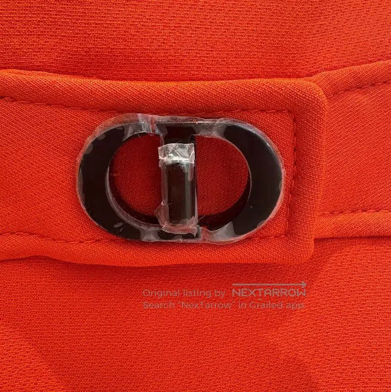 Dior Dior Orange Wool A-Line Skirt for Summer . Size 23" - 4 Thumbnail
