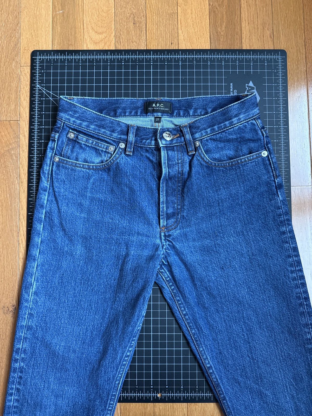 A.P.C. Petit New Standard Jeans - Stone Washed Indigo Size US 27 - 4 Thumbnail