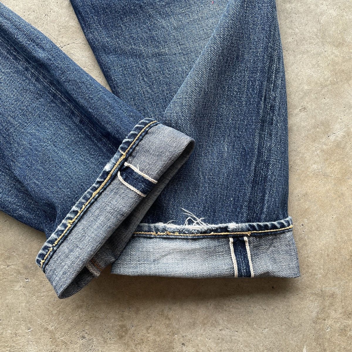 Denime W32💥 Vintage Denime Japan Faded Selvedge Jeans Pants Denim Size US 32 / EU 48 - 10 Thumbnail
