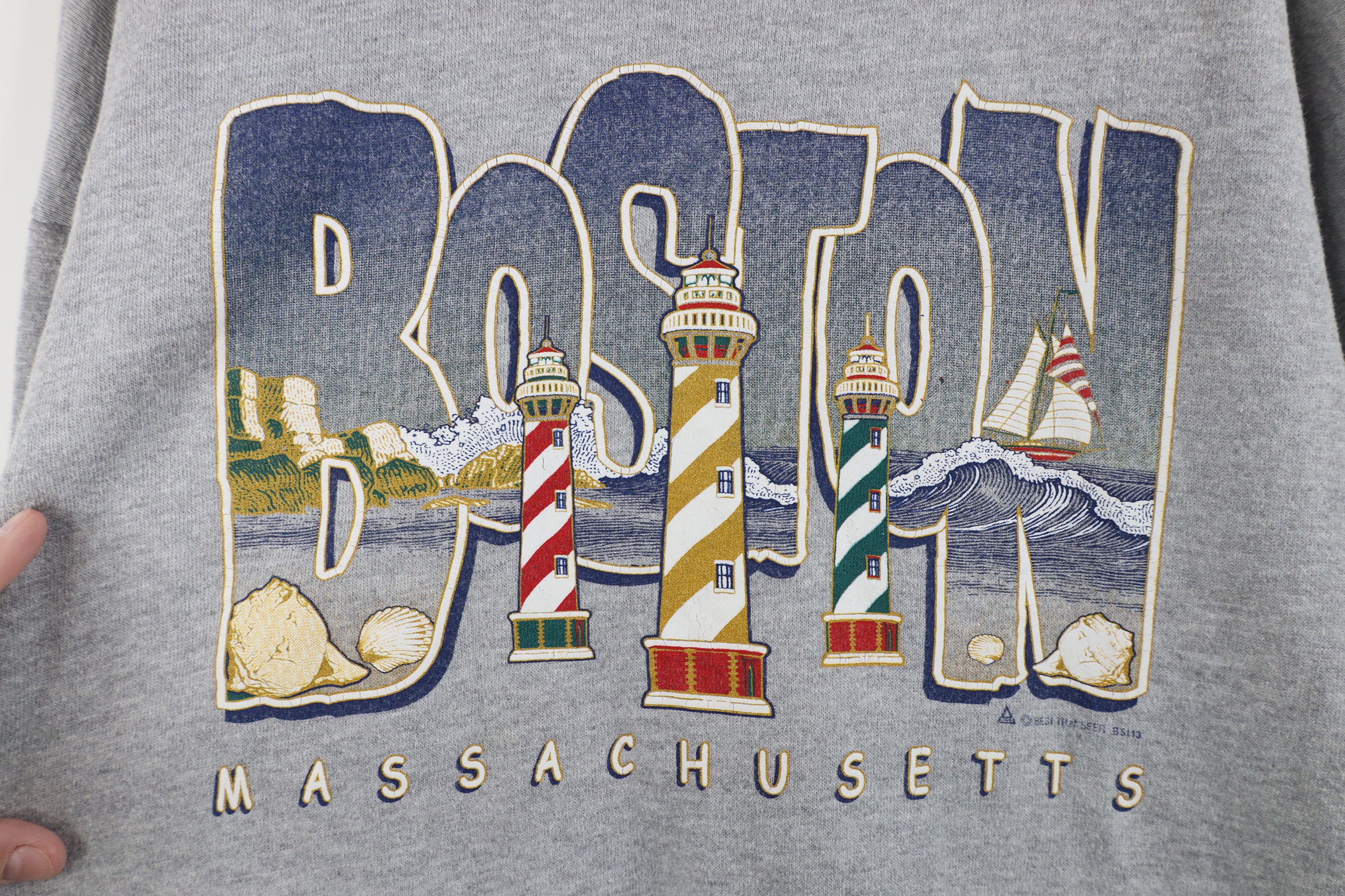 Vintage Vintage 90s Lighthouse Turtleneck Sweatshirt USA Size XL / US 12-14 / IT 48-50 - 4 Thumbnail