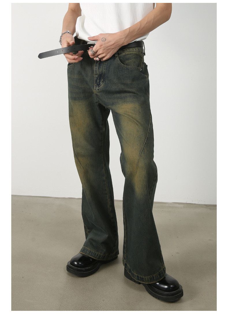 Japanese Brand × Jean Distressed washed loose flared jeans Size US 32 / EU 48 - 4 Thumbnail