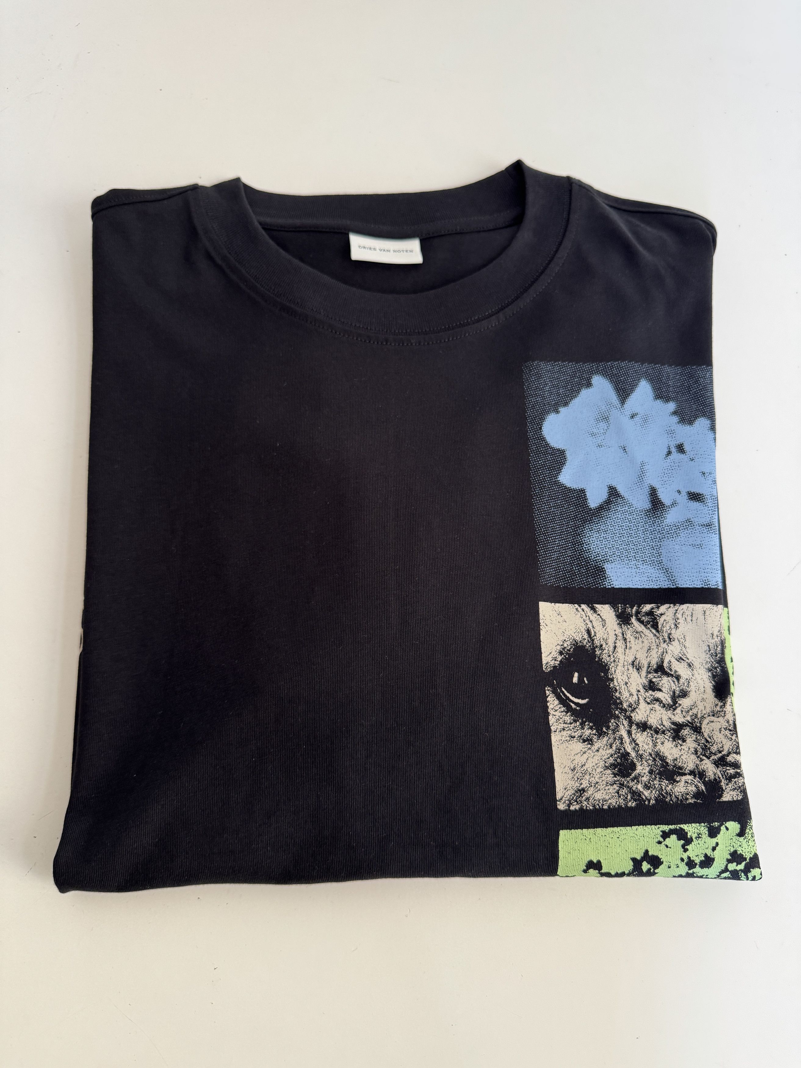 Dries Van Noten Dries Van Noten Logo cotton jersey T-shirt Size US S / EU 44-46 / 1 - 8 Thumbnail