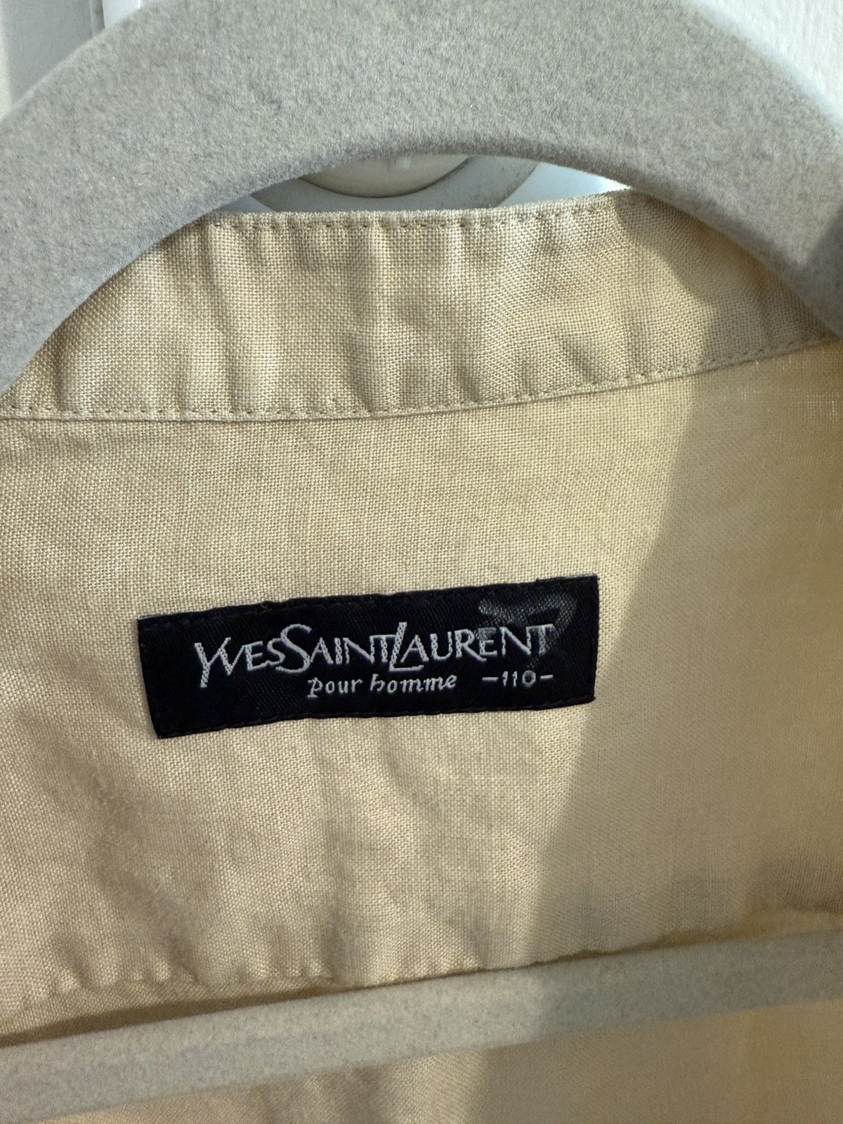 Yves Saint Laurent Yves Saint Laurent Linen Shirt Size US L / EU 52-54 / 3 - 9 Thumbnail