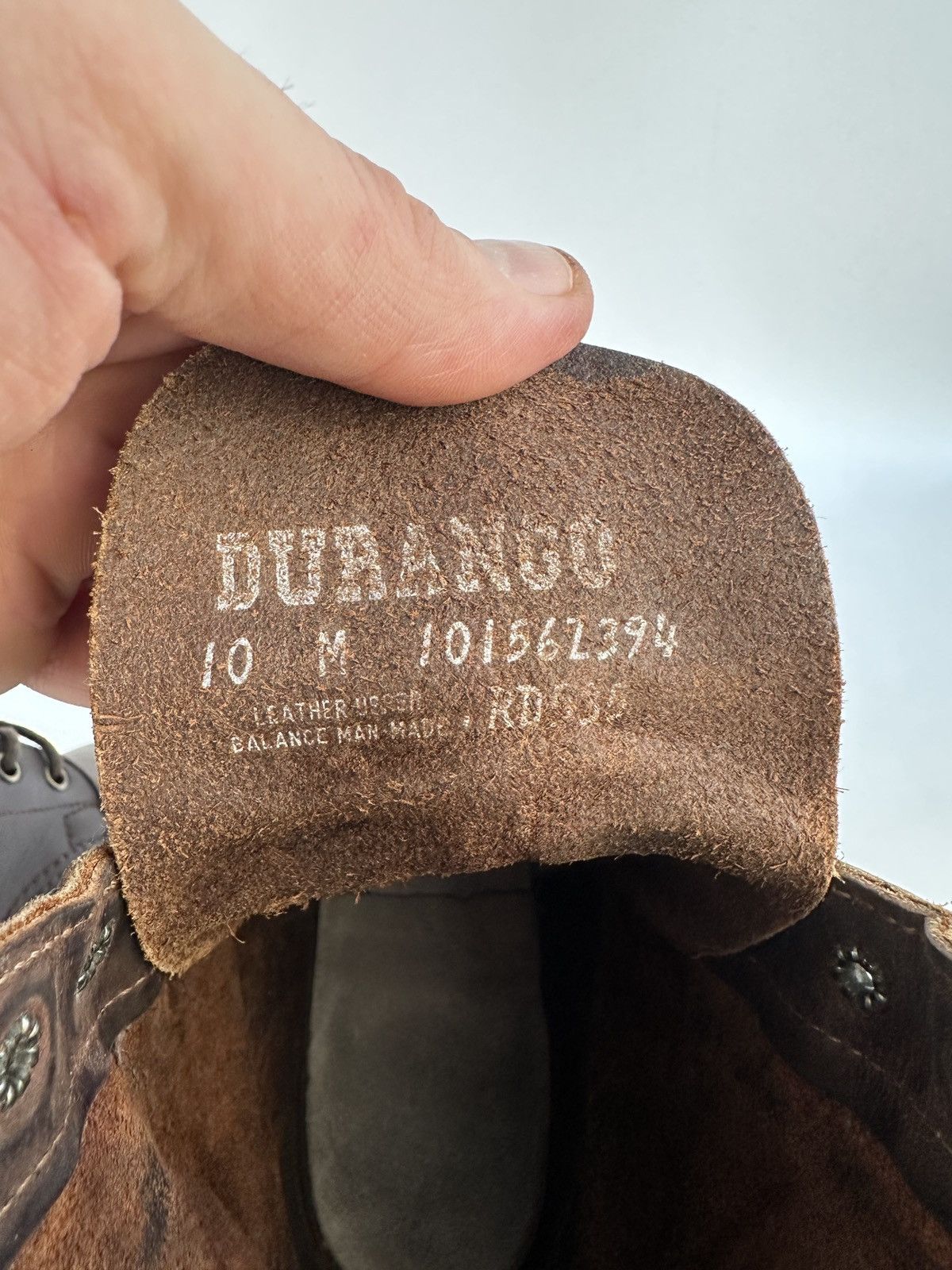 Durango Durango 10M Leather Packer Boots Lace Up Western Vibram Sole Size US 10 / IT 40 - 13 Thumbnail