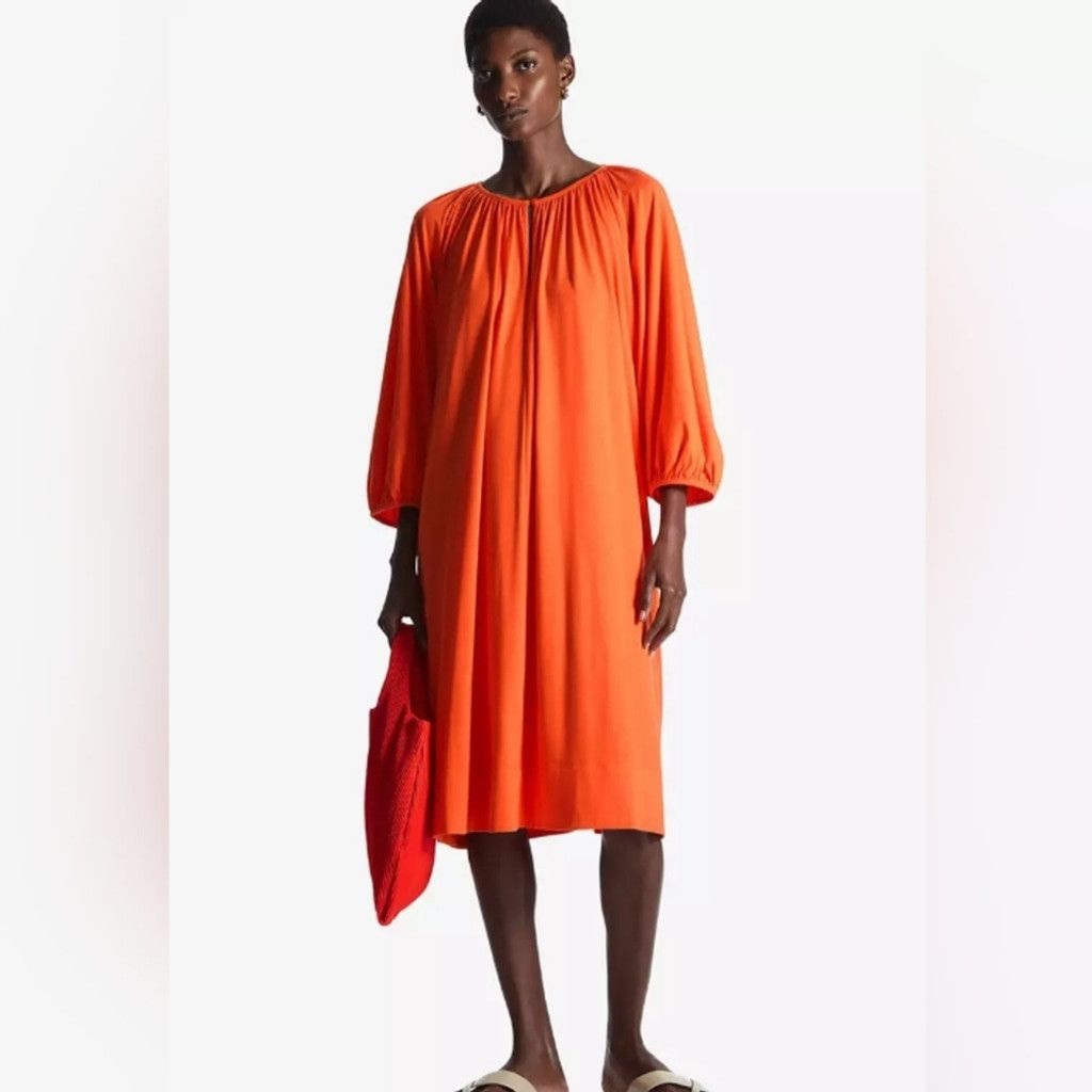 Cos NWT COS Belted Puff-Sleeved Dress Size M / US 6-8 / IT 42-44 - 1 Thumbnail