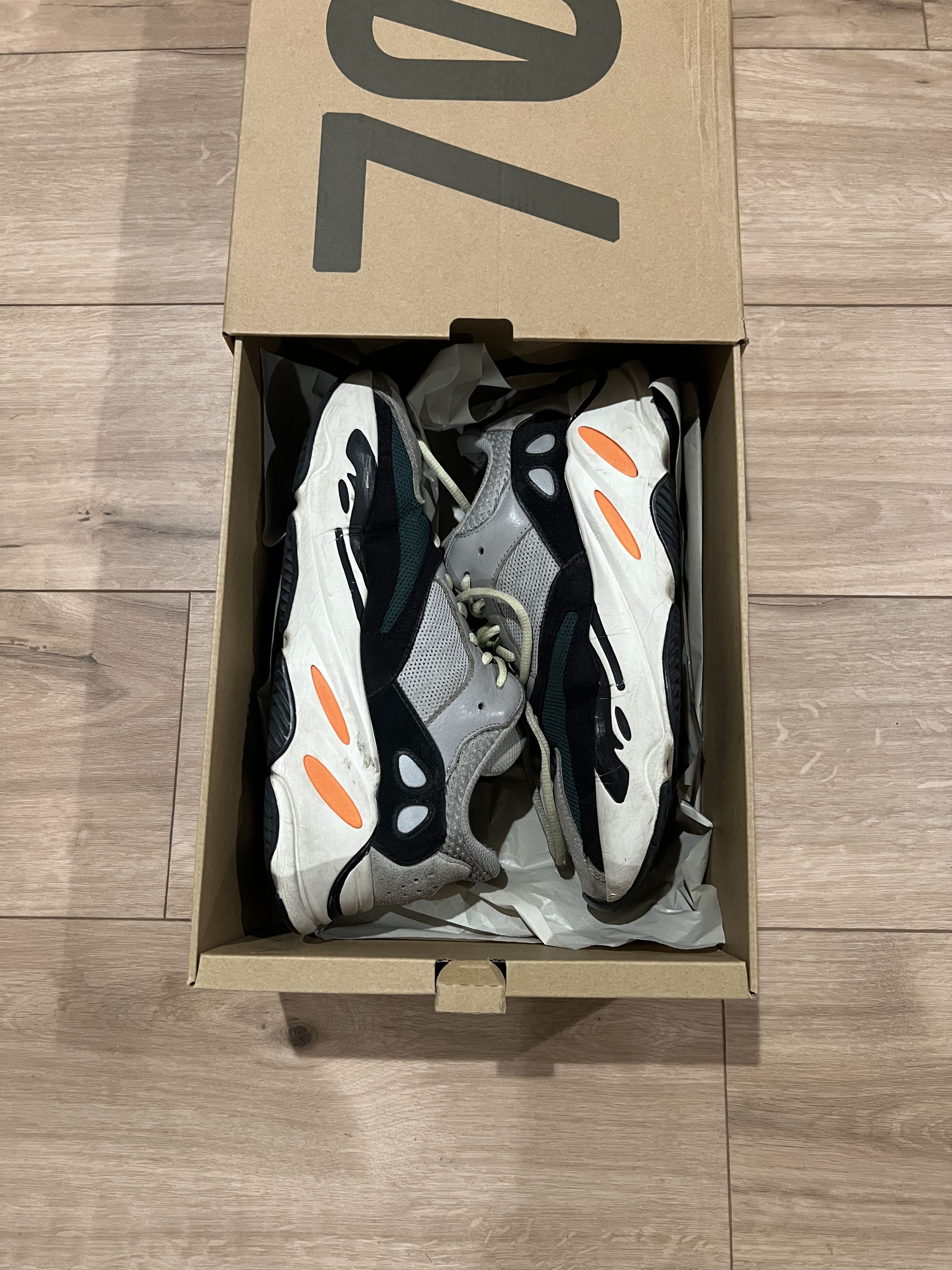 adidas gazelle silver green womens ADIDAS x YEEZY Wave Runner Boost 700 Size 6 Grey Multi-Color Mesh Snea –  Sui Generis Designer Consignment main image 1
