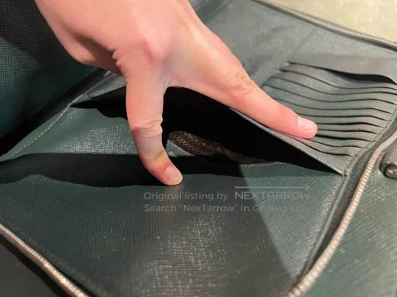 Prada Prada Green Leather Briefcase Handbag. Size ONE SIZE - 5 Thumbnail