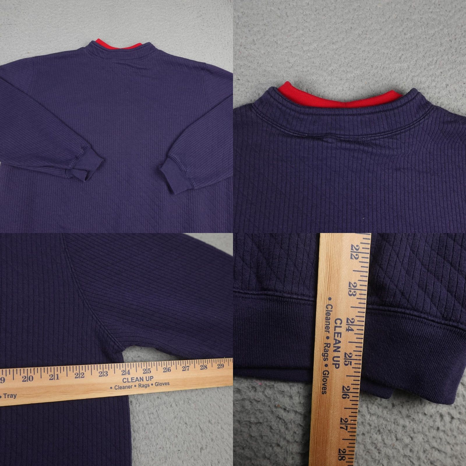 Vintage VINTAGE Baxter & Wells Sweater 1X Blue Plaid Fall Leaves Appliqué 90s Pullover Womens Size XL / US 12-14 / IT 48-50 - 8 Thumbnail