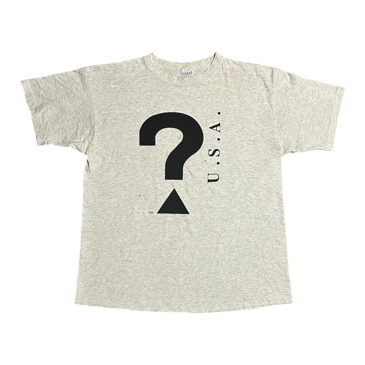 Guess × Vintage Vintage Guess Grey T-Shirt Size US XL / EU 56 / 4 - 1 Thumbnail